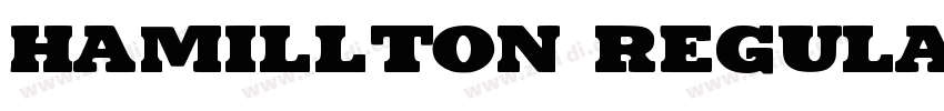 hamillton regular字体转换